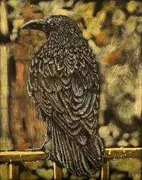 Scratchbord art titled: King James